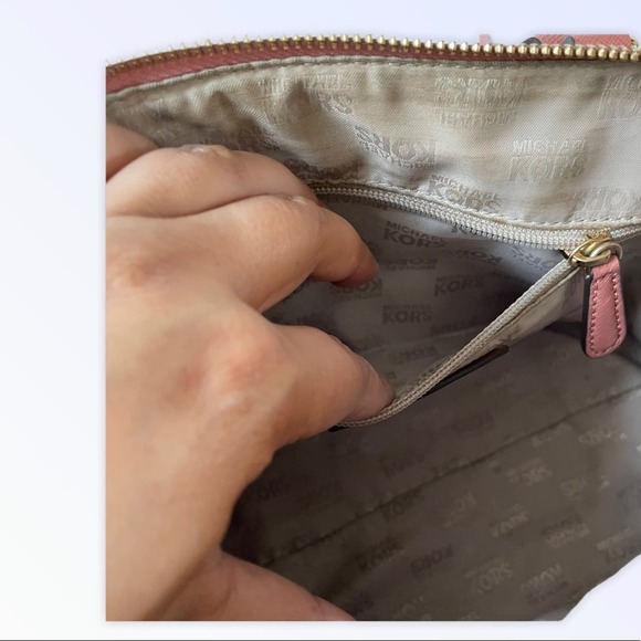 Michael Kors Ciara Grommet Bag Satchel, Rose Color, Antique Saffiano Leather - Picture 6 of 15